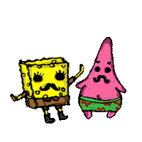 Patrick Star Sticker Sticker by Florens Debora