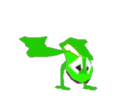 3D Frog Sticker by JonDraws