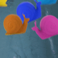 Julipet giphyupload colors swimwear snails GIF