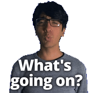 Confused Whats Going On Sticker