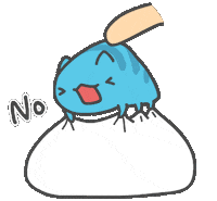 Cat No Sticker by Capoo