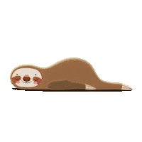 luamarinho animals tree lazy sloth Sticker