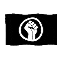 FlagsForGood blm black lives matter fist blacklivesmatter Sticker