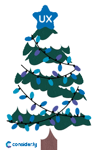 Christmas Star Sticker by consider.ly - level up your UX research with our GIFs!