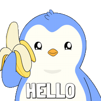 Penguin Hello Sticker by Pudgy Penguins