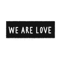 We Are Love Heart Sticker