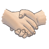 Hand Hand Gestures Sticker by Stickerpacks.design