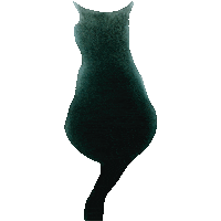 Schwarze Katze Sticker by Jupitermond Verlag