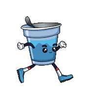 Water Glass Running Sticker by Água da Montanha