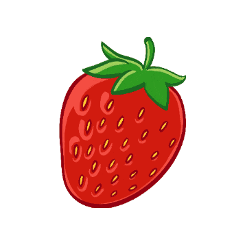 Strawberry 딸기 Sticker by emart24