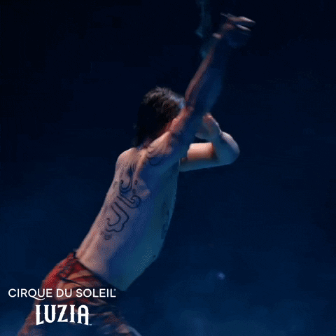 Water Artist GIF by Cirque du Soleil