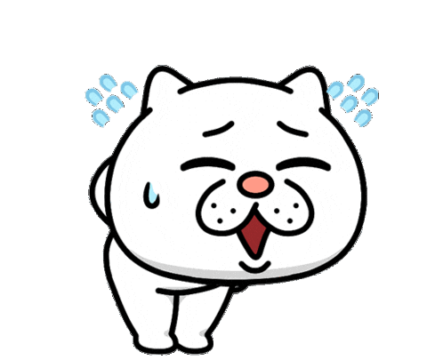 Sorry Cat Sticker