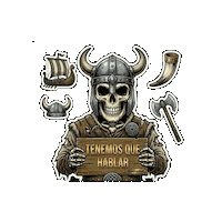 Skull Hablar Sticker