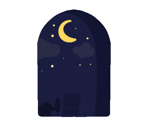Good Night Star Sticker by Demic