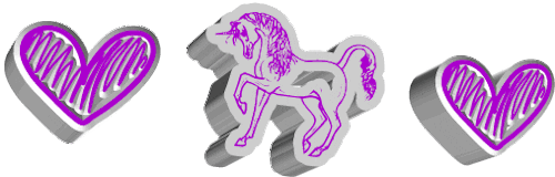 unicorn hearts Sticker by AnimatedText