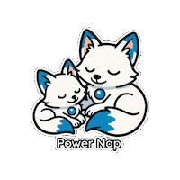 Blueaesthetic Powernap Sticker