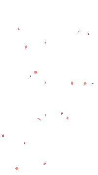 red confetti Sticker