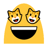 Cat Smile Sticker by Emojitool
