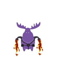 Moose Mooselow Sticker by PurpleMoose