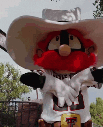 seeingscarlet texas tech red raiders wreck em raider red GIF