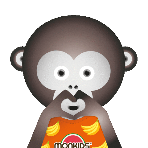 Baby Monkey Love Sticker by monkids™