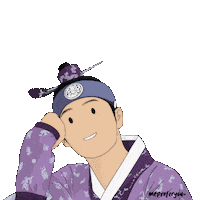 Korean Drama Wink Sticker