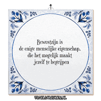 Spreuk Reflectie Sticker by Tegelspreuken.nl