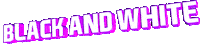 black and white text Sticker