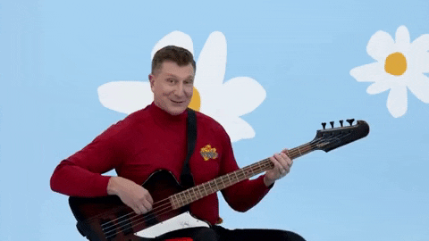 Happy Bass Guitar GIF by The Wiggles