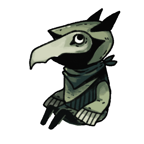 laurukio giphyupload looking nervous creature Sticker