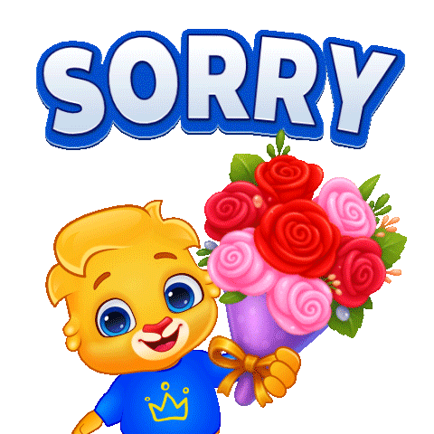 Sorry I Apologize Sticker by Lucas and Friends by RV AppStudios