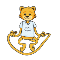 Onca Jumping Sticker by Água da Montanha