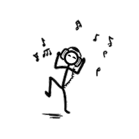 Stick Figure Dancing Sticker by Cascade Method