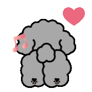 Happy Poodle Sticker