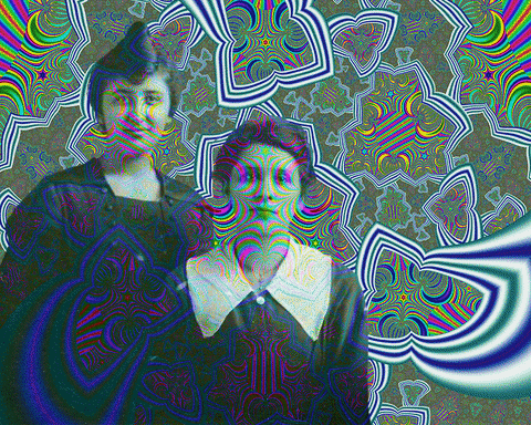 sister color change GIF by RetroCollage