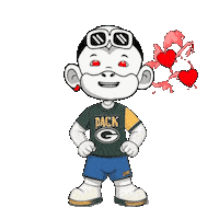 Green Bay Packers Go Pack Go Sticker by Zhot