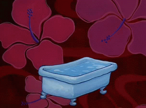 spongebob squarepants falling GIF