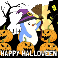 Trick Or Treat Halloween GIF by Pudgy Penguins