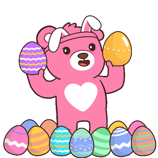 Easter Bunny Dance Sticker by BEARISH