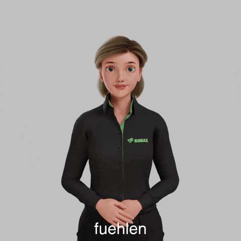 Avatar Gebärdensprache GIF by Sign Time - SiMAX