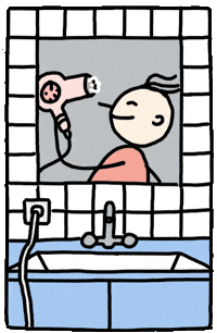 Hair Fan GIF by YK Animation Studio