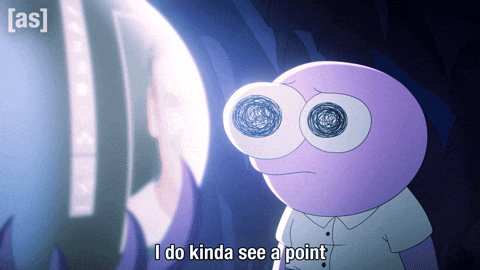 You Have A Point Shrug GIF by Adult Swim