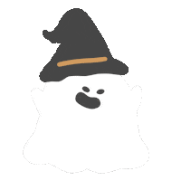 Halloween 白 Sticker