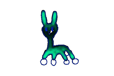 Heart Bunny Sticker