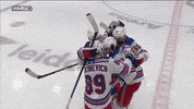 Celebration Hockey GIF by New York Rangers