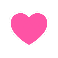 Romance Pink Heart Sticker by Bel Diniz