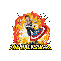 Youtube Superhero Sticker by The Hacksmith