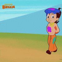 Happy Holi GIF by Chhota Bheem