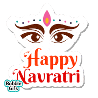 Happy Jai Mata Di Sticker by Bobble