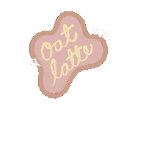 Latte Oat Sticker
